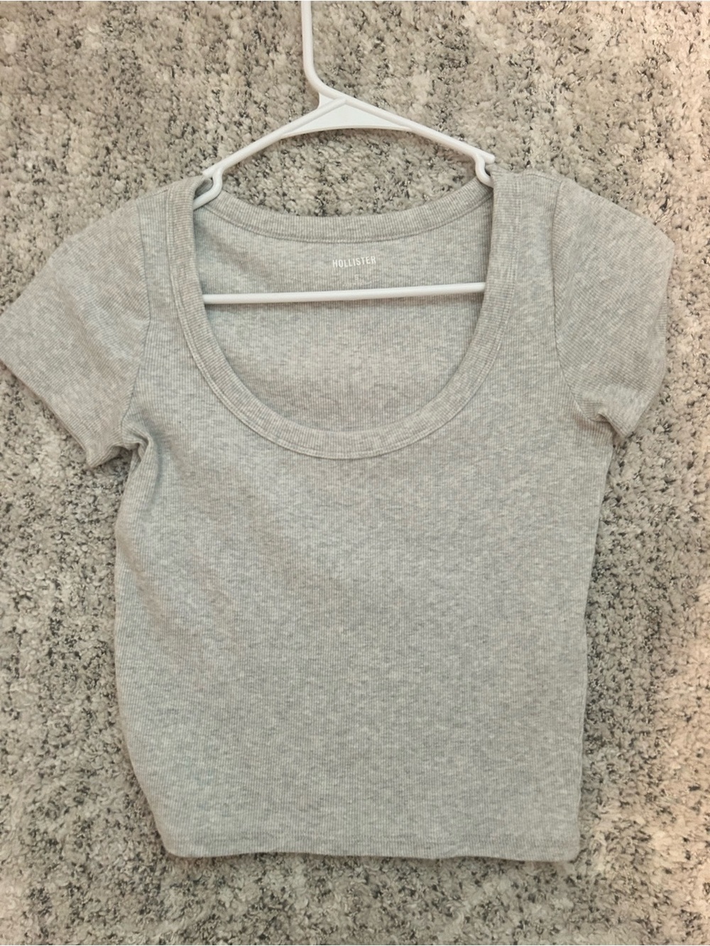 Hollister Gray Short Sleeve Shirt